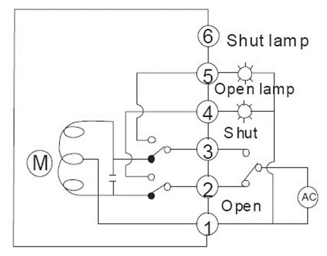 常見的電動蝶閥接線圖